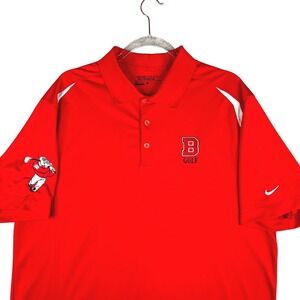 Nike Golf Tour Performance Dri-FIT Polo Shirt Mens XL Red Butler Bulldogs B Golf
